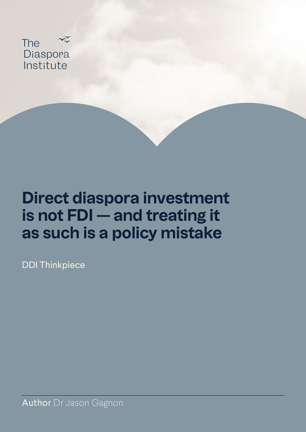 Direct diaspora Investment is not FDI - and treating it as such is a policy mistake