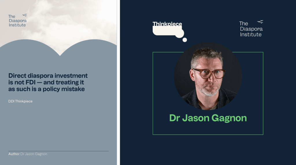 Direct diaspora Investment is not FDI - and treating it as such is a policy mistake